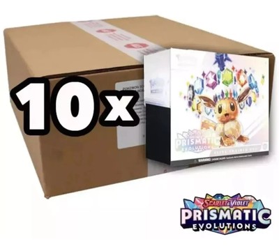    10x Pokémon TCG: Prismatic Evolutions Elite Trainer Box GUARANTEED (PRESALE)