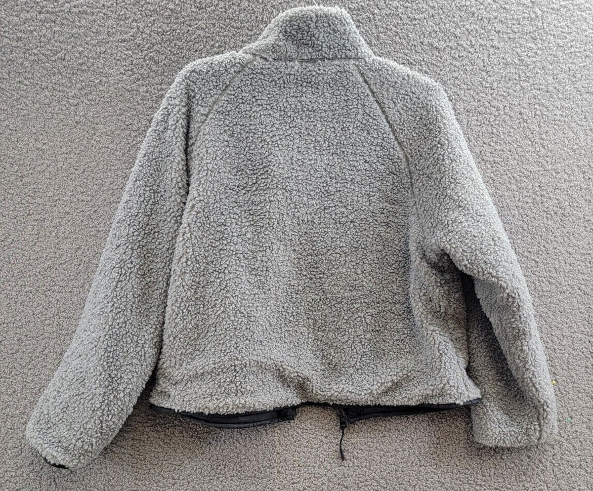 BASS OUTDOOR Reversible Fleece Full Zip Jacket Women's S Gray/Black Long Sleeve - Picture 9 of 19