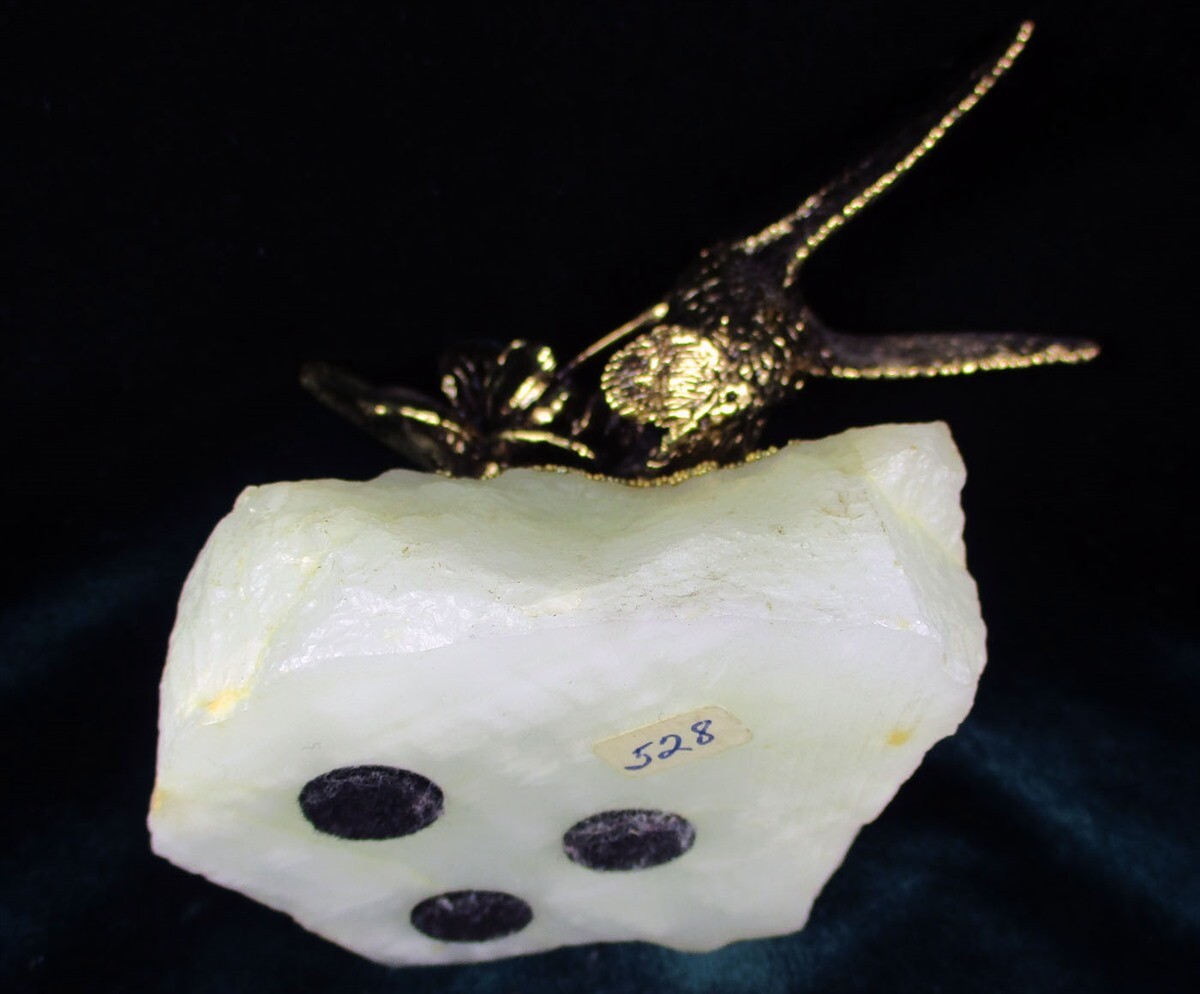 Ron Lee HUMMINGBIRD & Daffodil Flower Figurine Signed Sculpture 1980