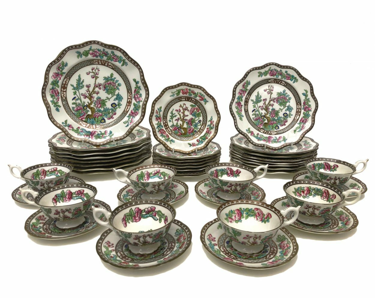 coalport the Indiantreeイングランド希少モデル皿 2 antique coalport england fine bone china porcelain indian