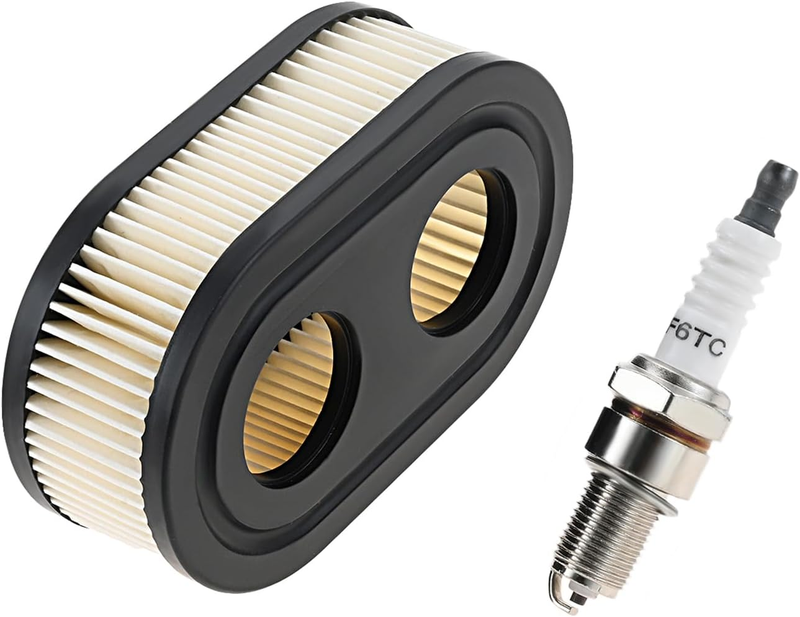 Air Filter Spark Plug Kit for Briggs Stratton 500 550 625 675 Exi Series Lawn