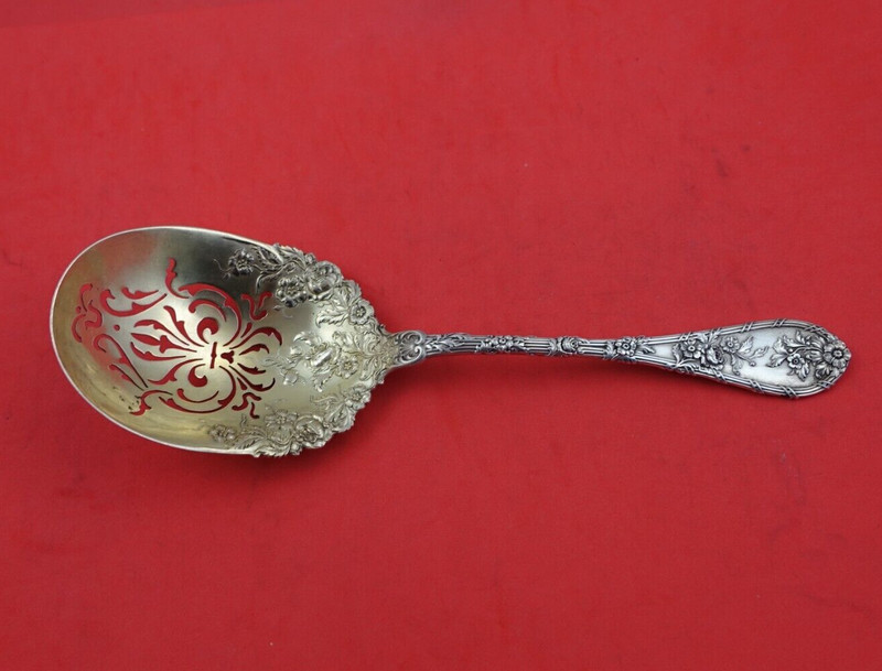 Dauphin by Durgin-Gorham Sterling Silver Ice Spoon GW with Design