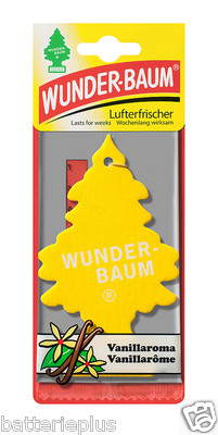 5X Original WUNDERBAUM  VANILLE Lufterfrischer Duftbäumchen Autoduft