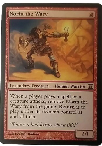 MTG 1x Norin the Wary, HP, Time Spiral, Spell Attacks Exile