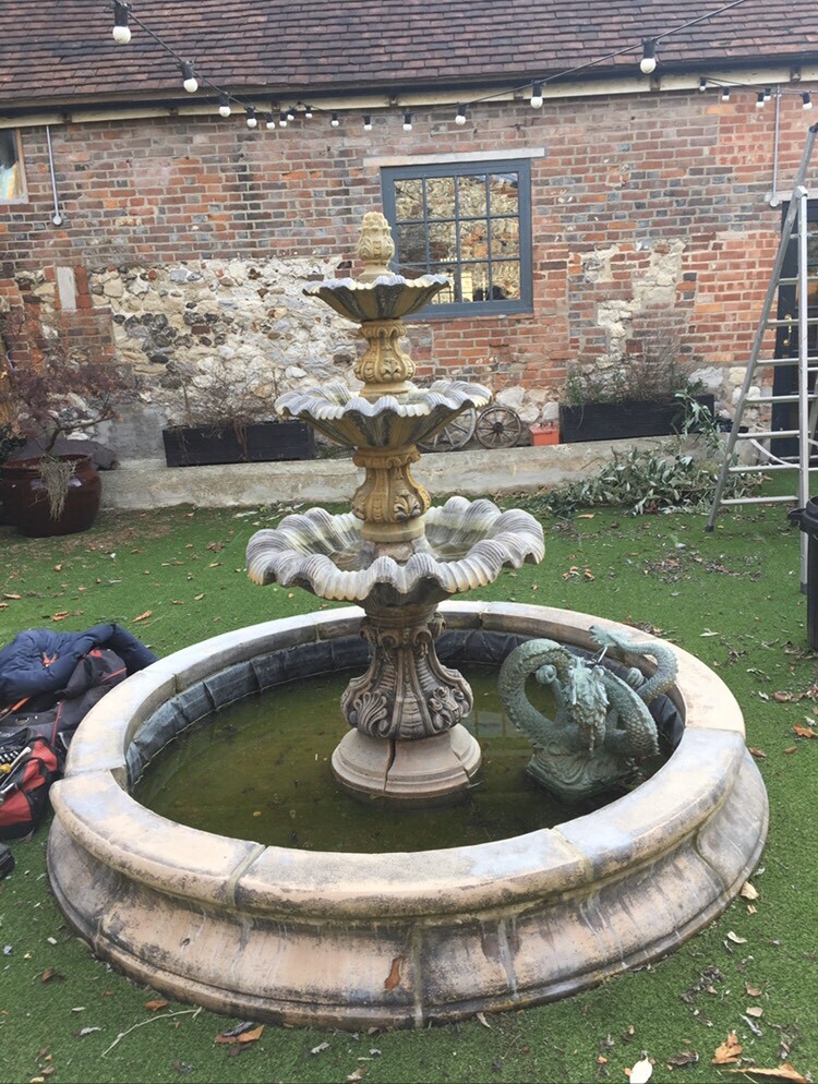 BEAUTIFUL DECORATIVE Stone 3 tier water fountain in Waterlooville