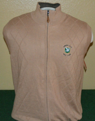 New Glenn Echo Golf Spring Lake Club Men's Size- Medium Active Full Zip Vest 