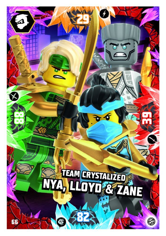 LEGO Ninjago Serie 8 Trading Card Nr. 66 - Team Crystalized