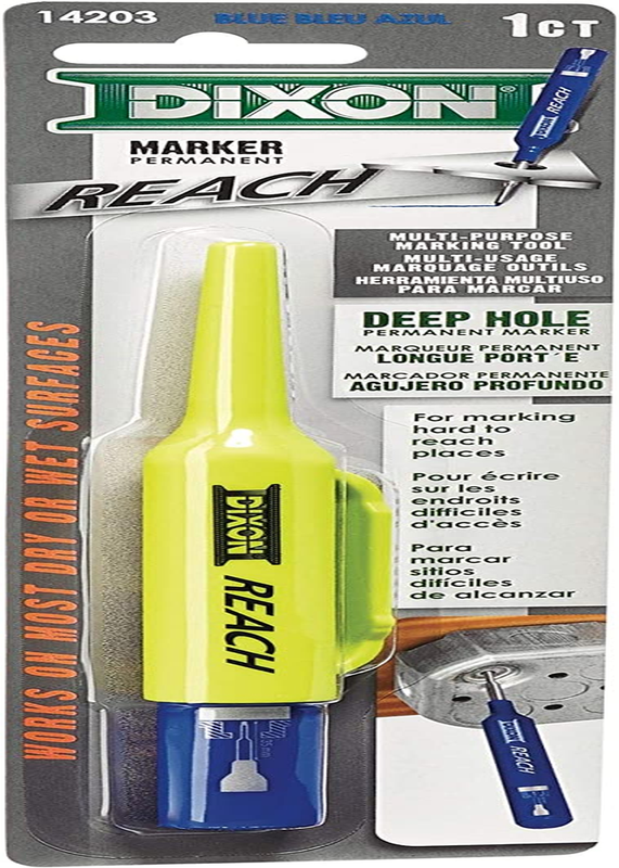 Industrial REACH- Deep Hole Permanent Marker, Blue, 1-Count (14203)