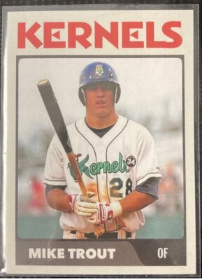 2010 Mike Trout Cedar Rapids Kernels Minor League Rookie Card #28