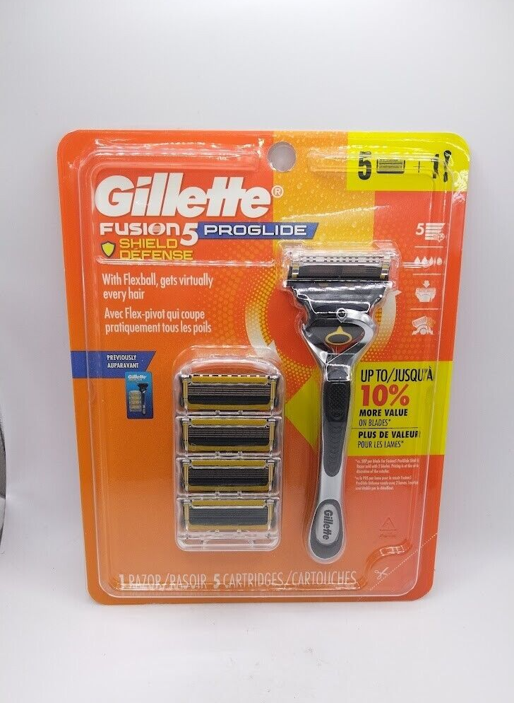 Gillette Fusion 5 Proglide Shield Defense Value Pack of 5