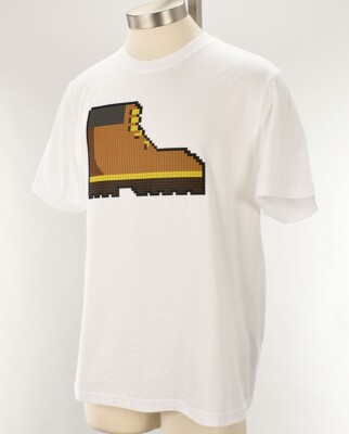 8 BIT MOSTLY HEARD RARELY SEEN White TRAIL Crew Neck Graphic T Shirt MEDIUM NWT