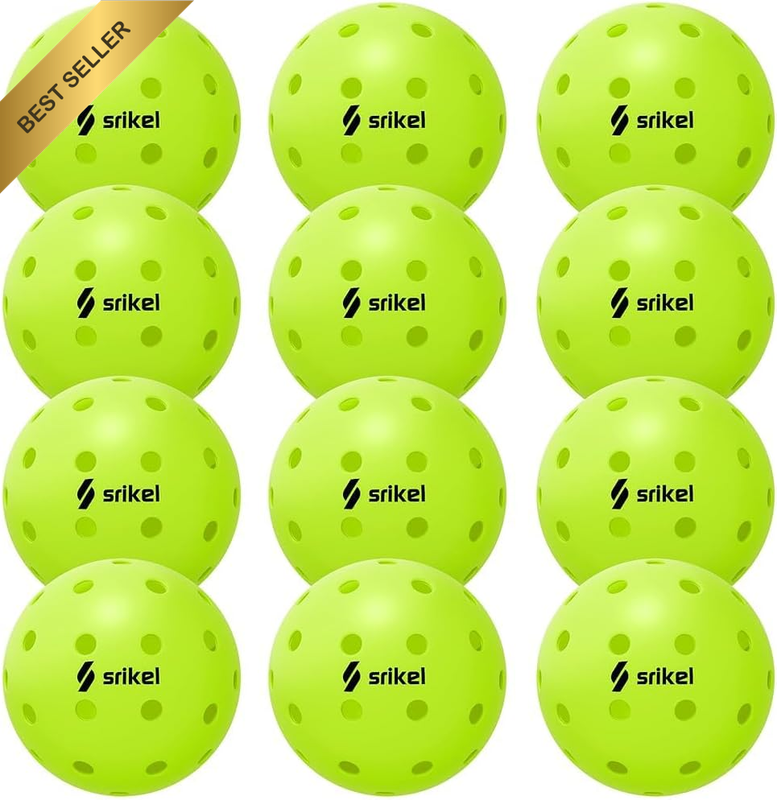 Outdoor Pickleballs - USAPA Approved,Seamless Roto-Molded Design for Durability,