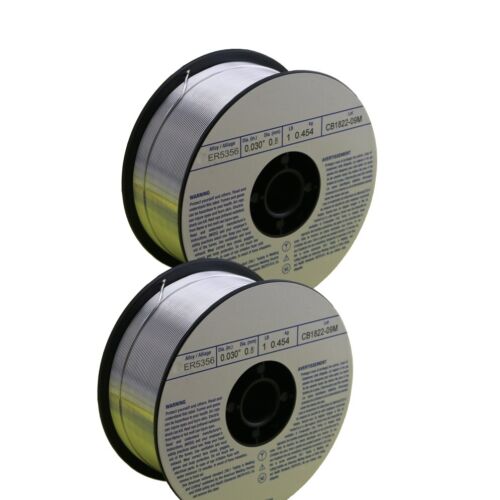 WeldingCity® 2-pk Aluminum MIG Welding Wire ER5356 .030" (0.8mm) 1-Lb Roll | USA