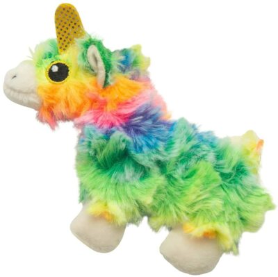 Snugarooz Catnip Kitty Crinkle Dental Rainbow Momma Llama Cat Toy 4 Inch Cuddle