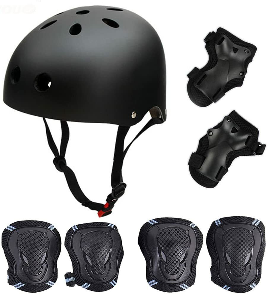 Skate Helmet Knie Pads Elbow Pads mit Handgelenkschoner für Skateboard