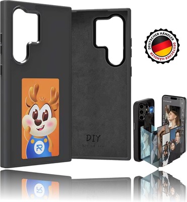 NFC Hülle mit Display Samsung S23 S24 Ultra Handyhülle Bild Foto E-Ink Digital