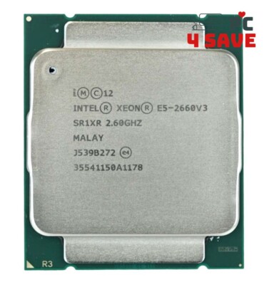 Intel Xeon E5-2660 V3 2.60GHz 10-Core 25MB LGA2011-3 Server Processor SR1XR 105W