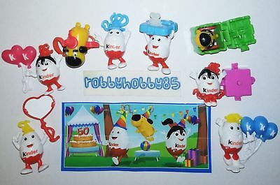 KINDERINO (50 YEARS KINDER) COMPLETE SET WITH ALL PAPERS KINDER SURPRISE 2018 