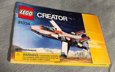 Lego Creator Jet Instructions Manual #31034 Complete
