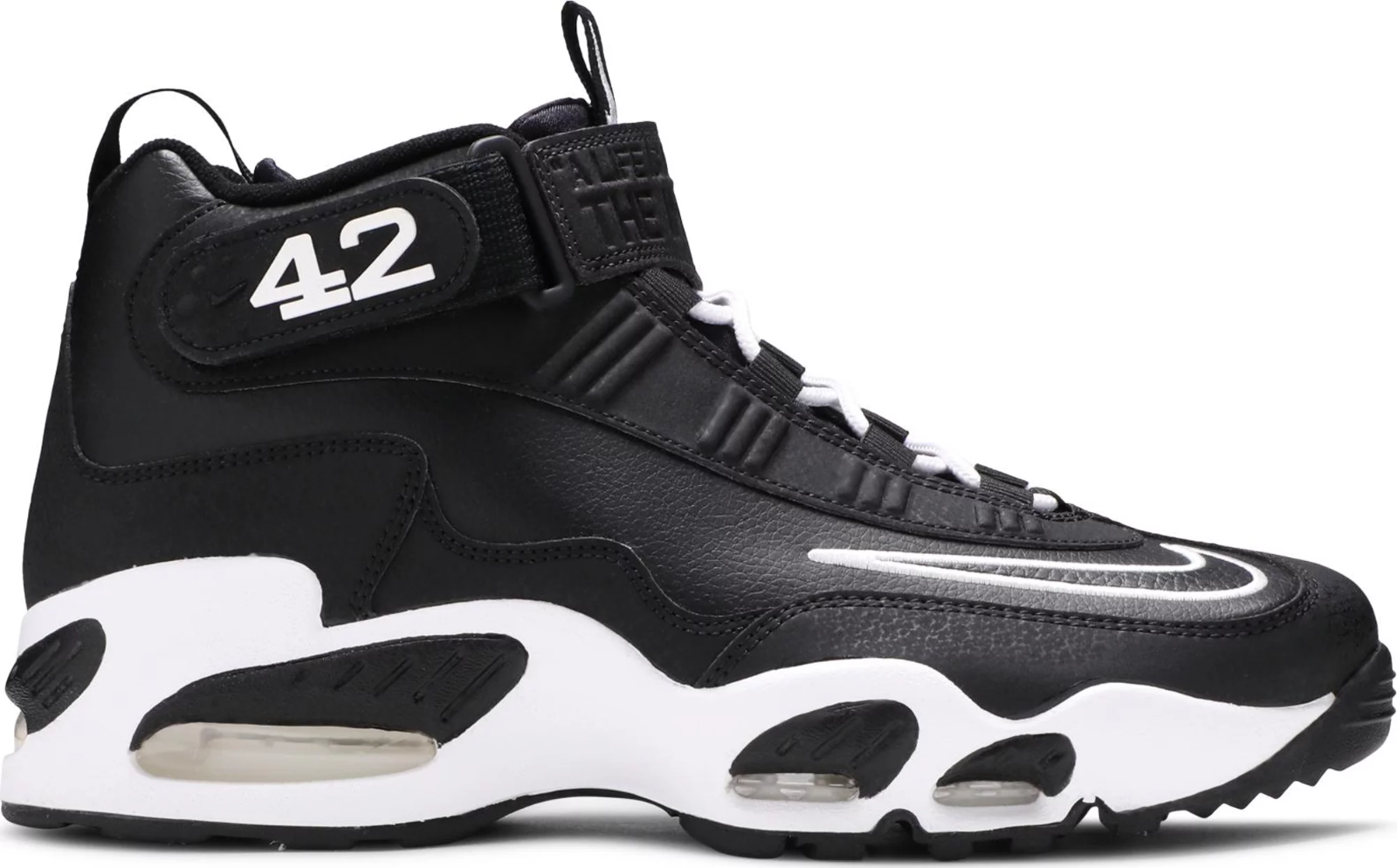 

Nike Air Griffey Max 1 Jackie Robinson Black White Shoes DM0044-001 Мужские 8,5-13, Черный, Nike Air Griffey Max
