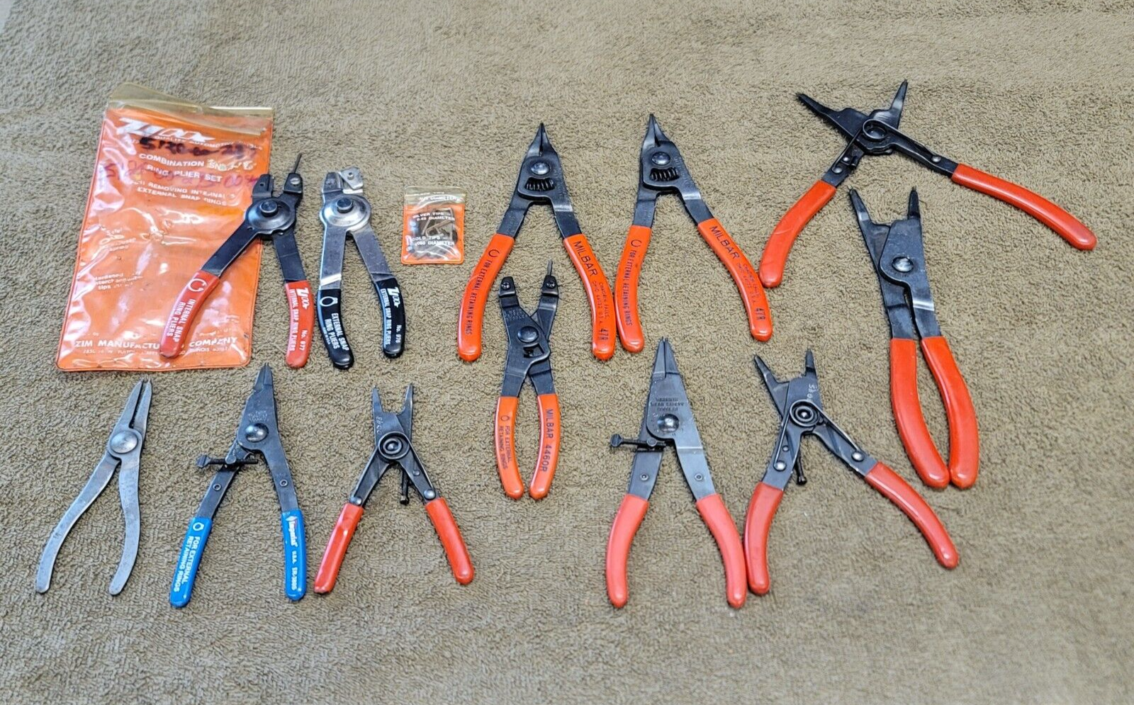 12 Milbar Imperial External Internal Combination Retaining Snap Ring Pliers 47R