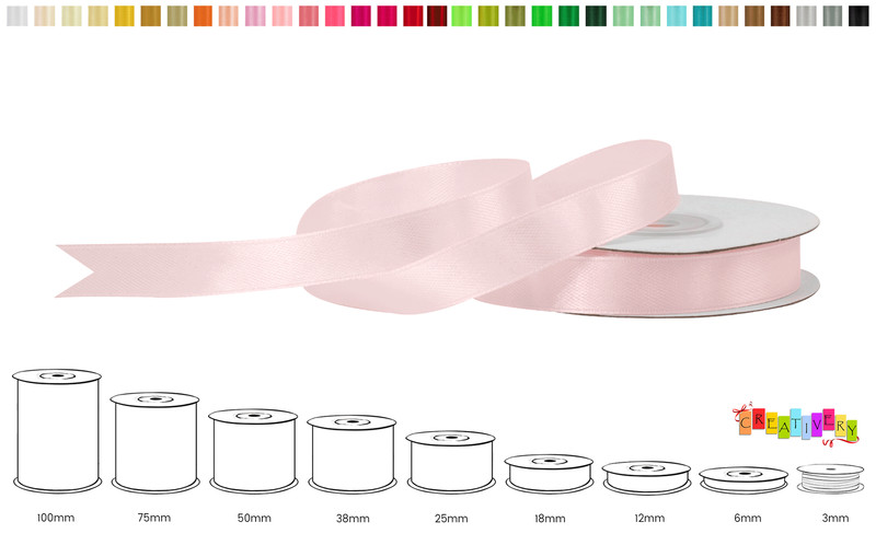 Satinband Farbauswahl In 3/6/12/18mm Schleifenband Geschenkband Dekoband