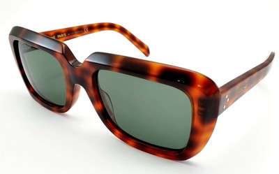  NEW CELINE PARIS CL 40091I 55N HAVANA AUTHENTIC SUNGLASSES 57-21 145
