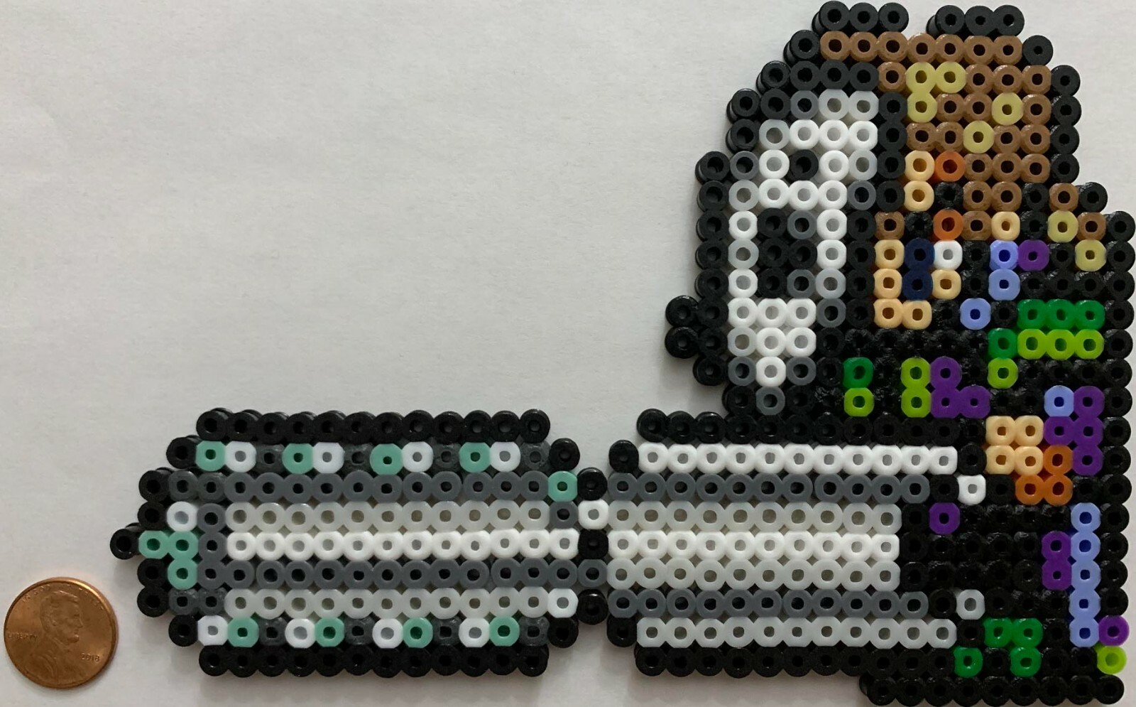 Edgar w/ Mask & Chainsaw Final Fantasy Bead Sprite Artkal