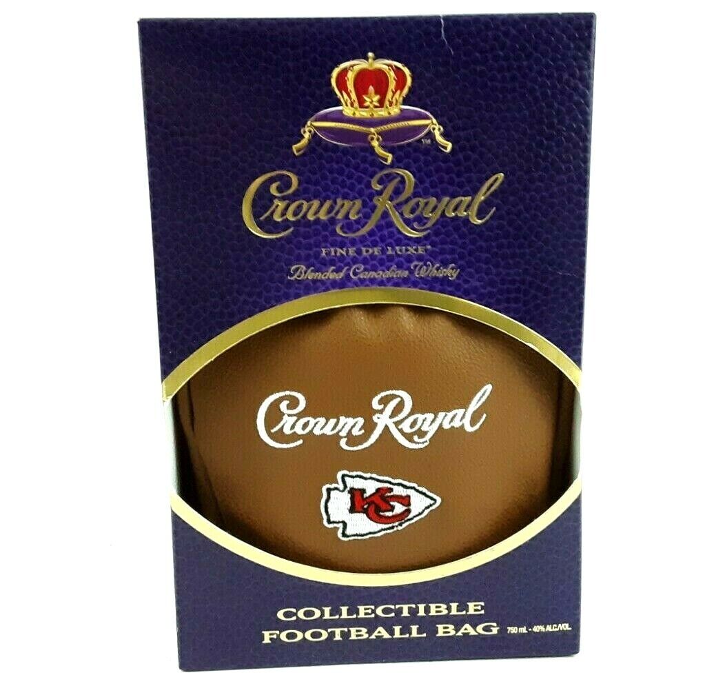 Crown Royal KC Chiefs Embroidered Leatherette Collectible Zipp...