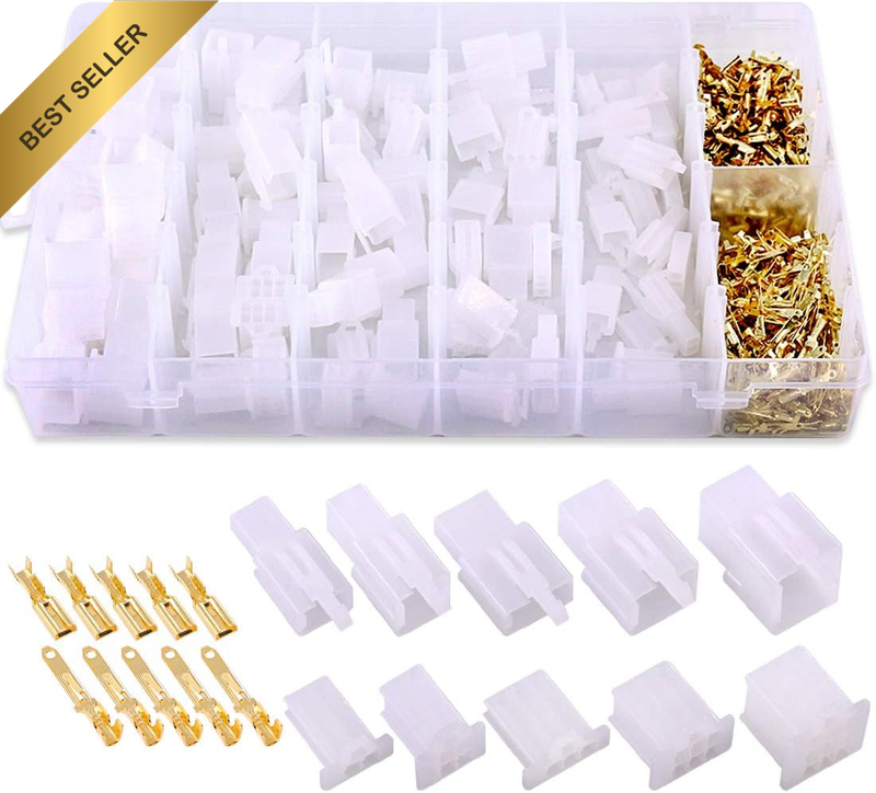 580Pcs Automotive Connector Kit, 2.8Mm 2 3 4 6 9 Pin Automotive Electrical Wire