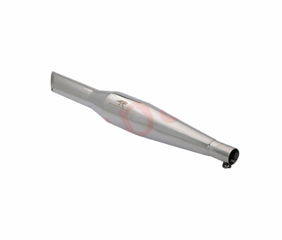 For Royal Enfield Classic 350 500 Exhaust Silencer Matte Brush Chrome Finish 