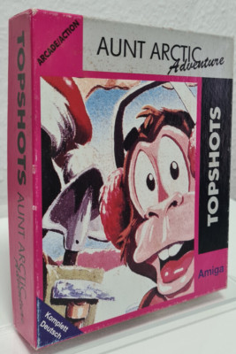 Aunt Arctic Adventures Commodore Amiga Spiel Big Box Mindware 1989 Rare