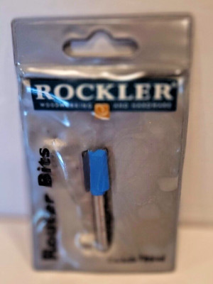 Rockler 1/2  Straight Router Bit Carbide Tipped Woodworking 1/4  Shank New