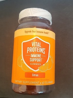 VITAL PROTEINS Immune Support Gummies - Citrus 60 Gummies EXP 6/26/23