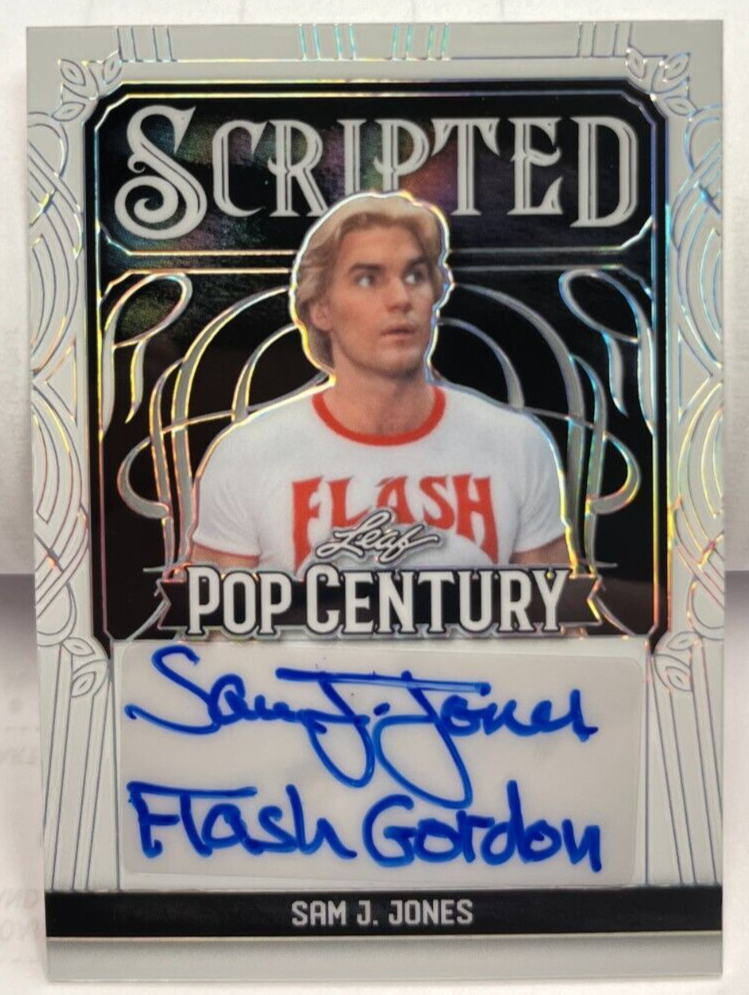 Sam J. Jones 2024 Leaf Metal Pop Century Scripted Flash