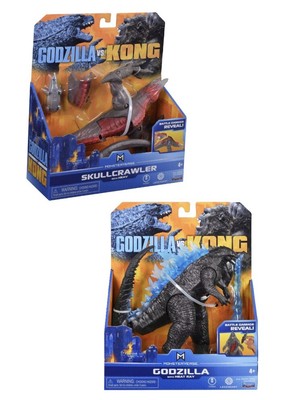 Godzilla Vs. Kong Monsterverse Skullcrawler With Heav + Godzilla With Heat Ray