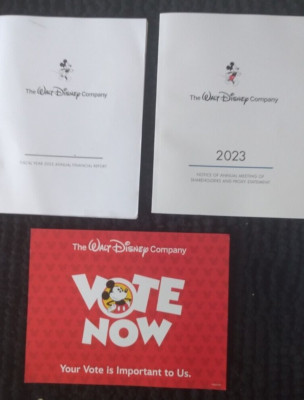 WALT DISNEY COMPANY 2023 PROXY STATEMENT & 2022 ANNUAL FINANCIAL REPORT Brochure