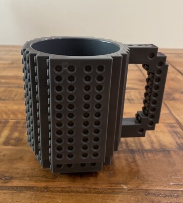 Build On Brick Coffe Mug Assemble Puzzle Blocks Gift Cup Funny DIY Novelty Cup