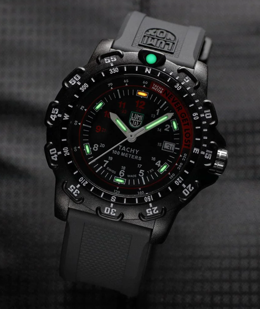 Pre-owned Luminox Never Get Lost X2.2421 Men's Military Black Dial Swiss Watch
