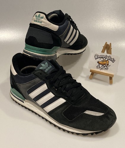 Mens Adidas ZX 700 Black Green Grey Running Trainers UK 9.5