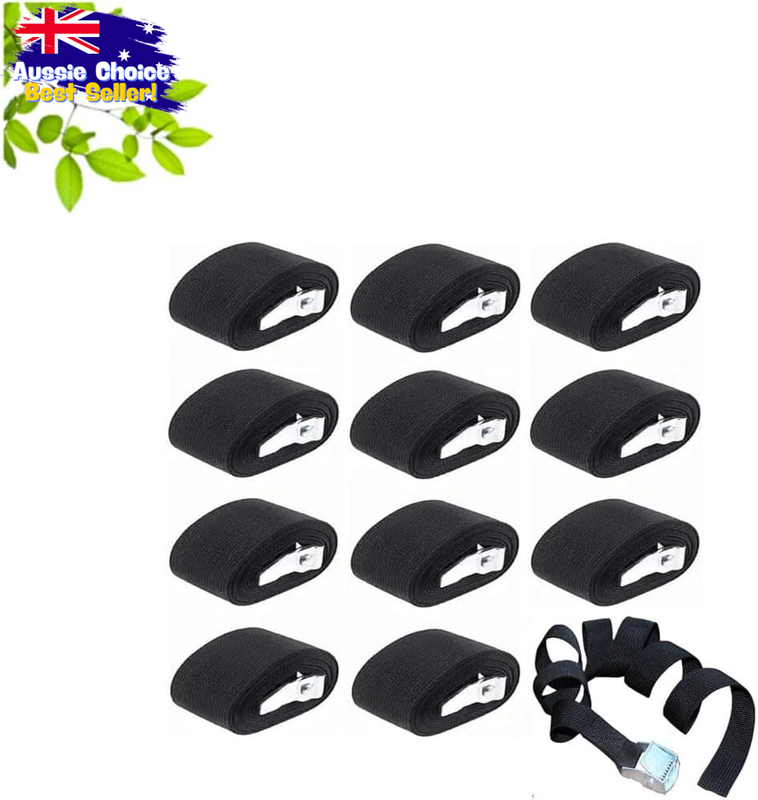Heavy Duty Lashing Straps 12 Pcs Nylon Securing Straps with Metal Buckle Cargo