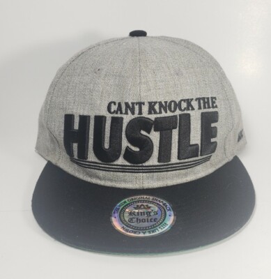 Kings Choice 'You Can't Knock The Hustle' Black SnapBack Hat Basketball Logo