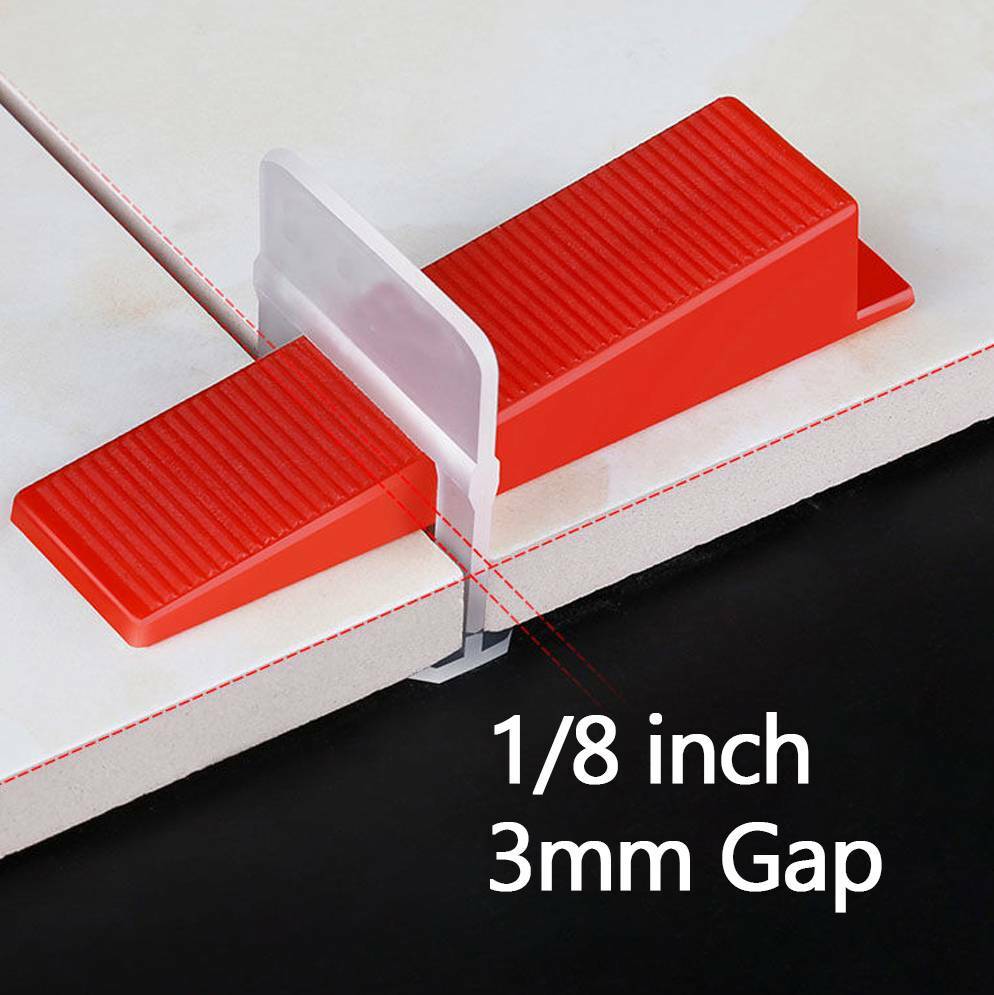 500PCS 1/8" 3mm Clips Tile Leveling System Kit Floor Wall Spacer Tiling Tool Set