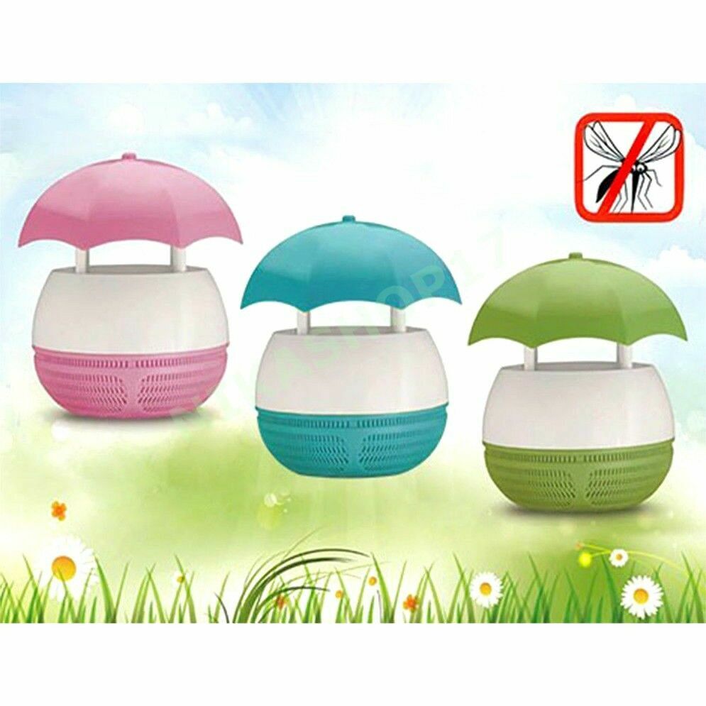 Zanzariera Elettrica Luce Led Lampada Insetticida Ventola Lanterna Zanzare linq