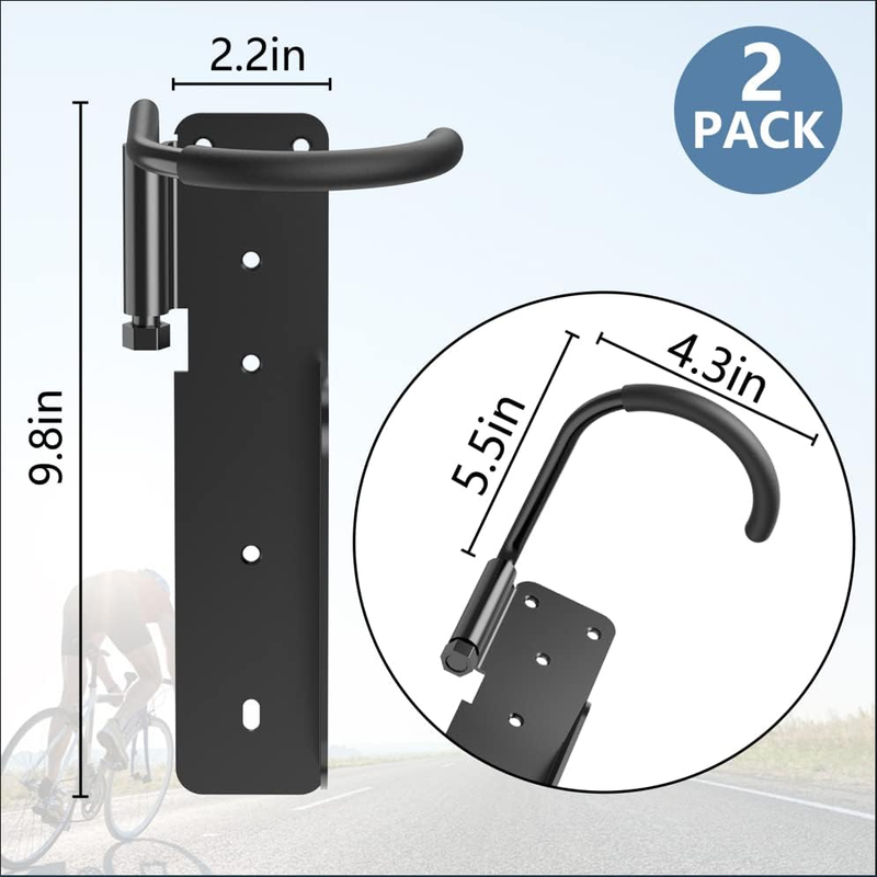 Bike Rack Garage Wall Mount, Swivel Bike Rack, Swing 90 Degrees, Vertical Bike H