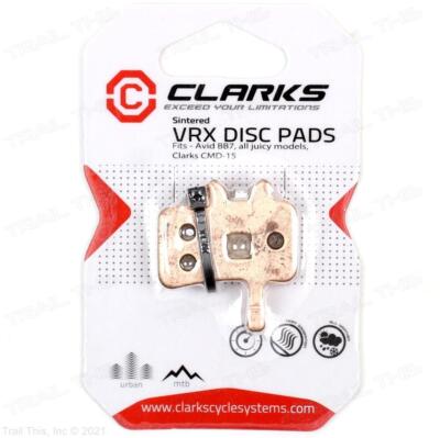Clarks Metallic VRX Sintered MTB Disc Brake Pads fits Avid BB7 & Avid Juicy