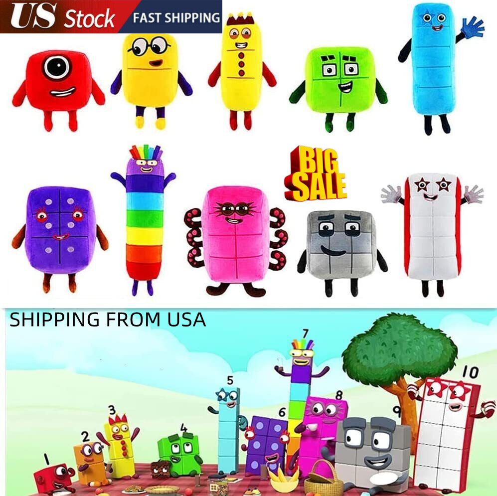Digital Number Plush Educational Learning Stuffed Animal Dol