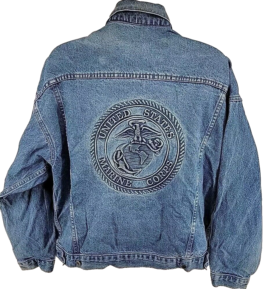 【BADBLOOD】Emboss B Denim Trucker Jacket - Blue MUE, exclusive distributor of BADBLOOD | Embossed B denim