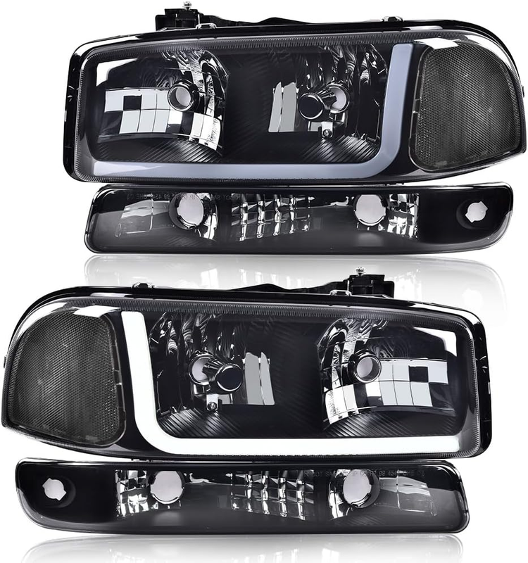 LED Headlights for 1999-2007 GMC Sierra 1500HD 2500HD 3500 | 1999-2006 GMC Yukon