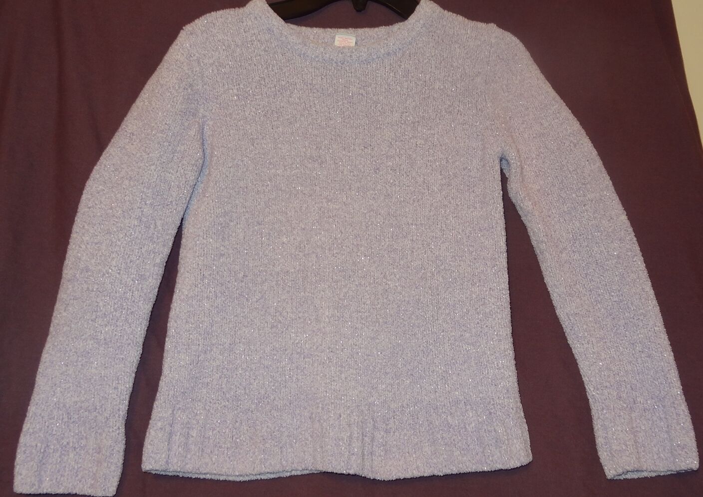 Lavender Sweater Pullover Size Medium 12 Circo Long Sleeve 